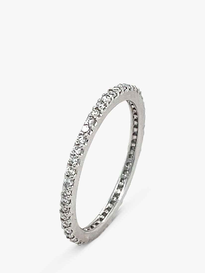 Buy E.W Adams 18ct White Gold Diamond Full Eternity Ring, N Online at johnlewis.com