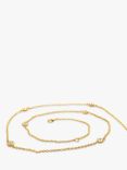 E.W Adams 18ct Yellow Gold Diamond Chain Necklace