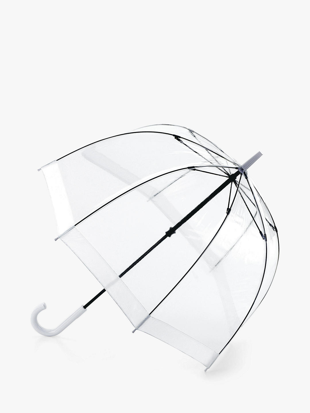 Fulton L041 Birdcage Domed Umbrella, White