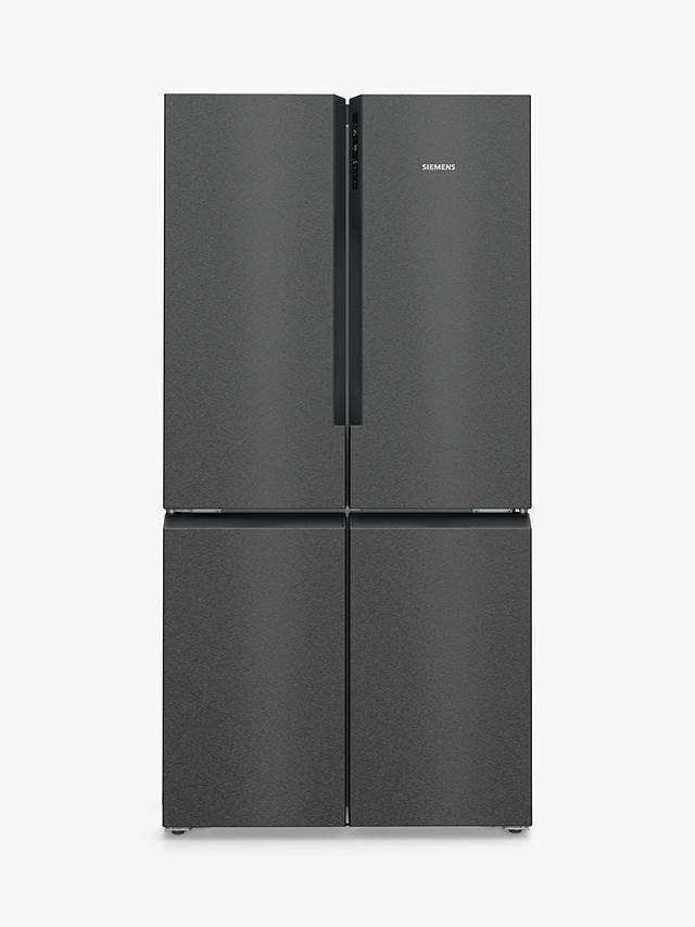 Buy Siemens iQ500 KF96NAXEAG Freestanding 65/35 French Fridge Freezer, Black Stainless Steel Online at johnlewis.com