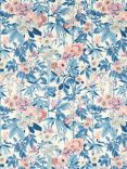Sanderson Bamboo and Bird Furnishing Fabric, China Blue/Lotus Pink