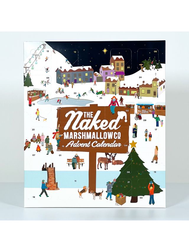 The Naked Marshmallow Co. Gourmet Marshmallow Advent Calendar, 90g