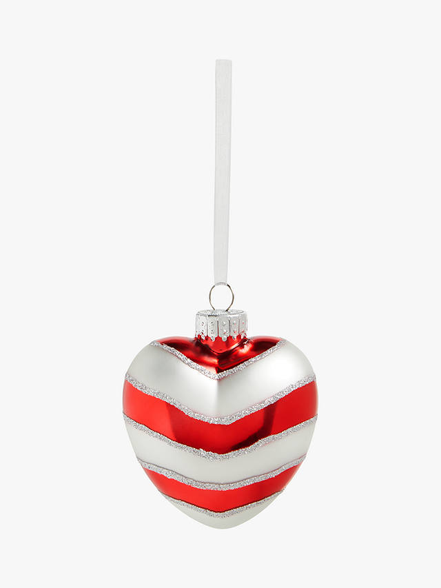 johnlewis.com | Jolly General Store Red Cross Charity Heart Bauble