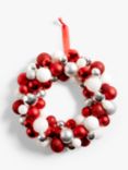 John Lewis Jolly General Store Candy Cane Bauble Wreath