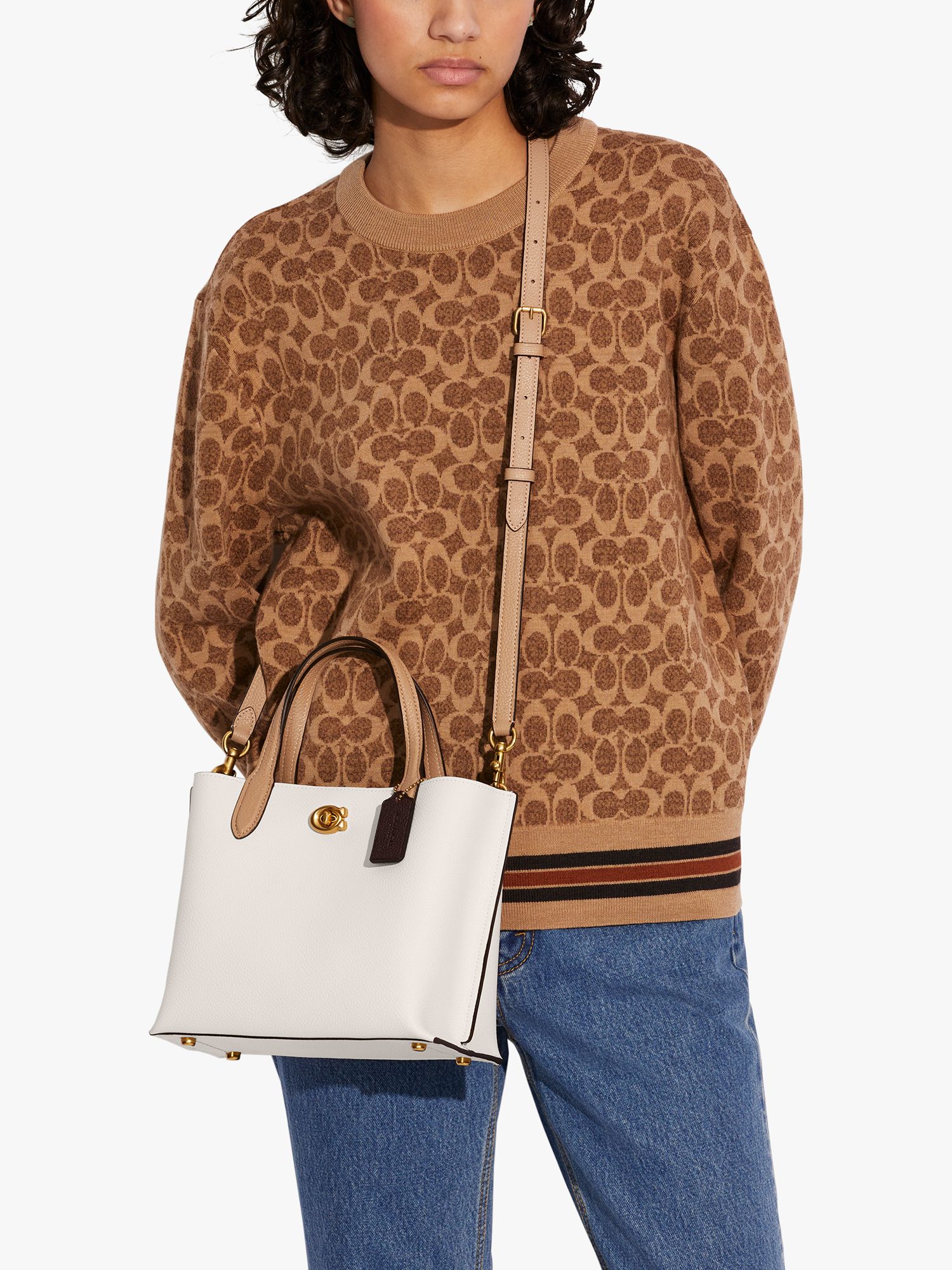 Printed Brown Coach stylish bags