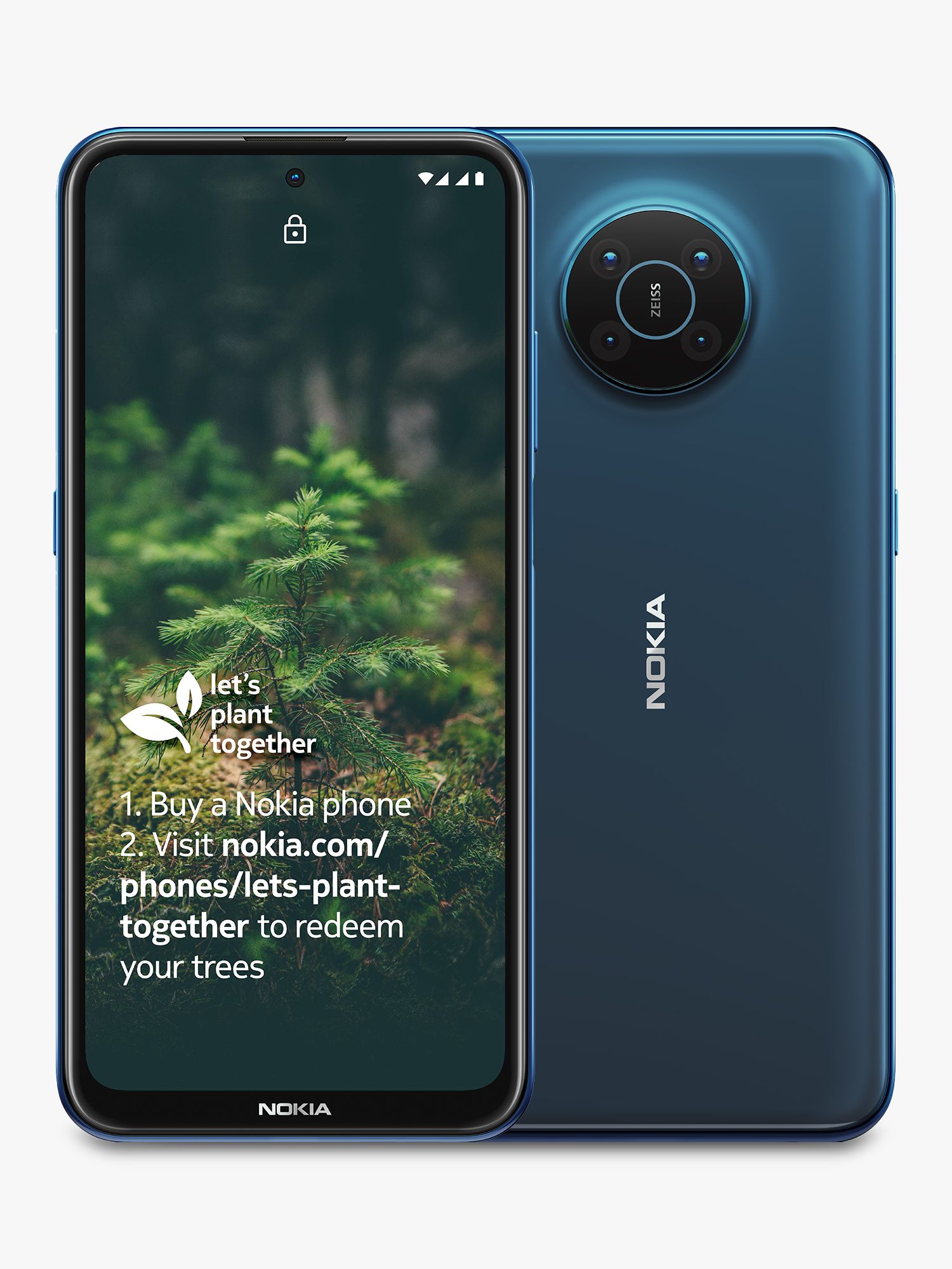 Nokia X20 5G smartphone with large battery and 64 MP quad camera