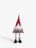 John Lewis Jolly General Store Standing Gonk Figure, Red / Grey