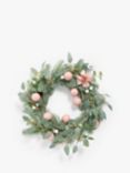 John Lewis Sugar Plum Cafe Blush Bauble Wreath