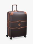 DELSEY Chatelet Air 2.0 82cm 4-Wheel Extra Large Suitcase, Chocolate