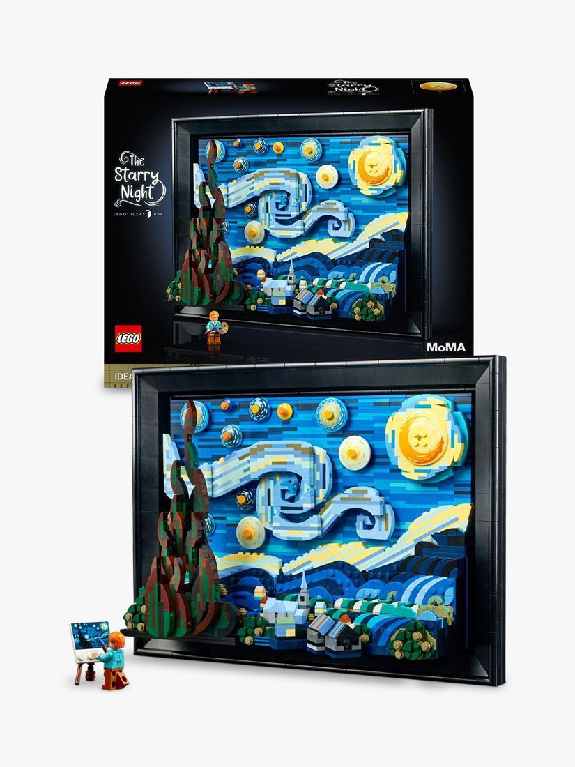 LEGO Ideas Vincent Van Gogh The Starry Night, Unique 3D Wall Art for Home  Décor or Table Display with Artist Minifigure, Creative Building Crafts Set  for Adults, 21333 : Toys & Games 