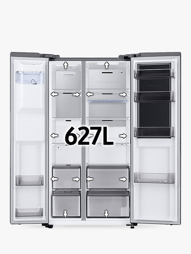 Buy Samsung 9 Series RH69B8931B1 Freestanding 65/35 American Fridge Freezer, Black Online at johnlewis.com
