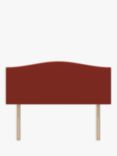 Koti Home Brit Upholstered Headboard, Small Double, Luxe Velvet Rust