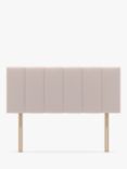 Koti Home Avon Upholstered Headboard, Super King Size, Linen Look Washed Pink