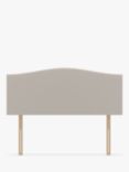Koti Home Brit Upholstered Headboard, Small Double, Linen Look Beige