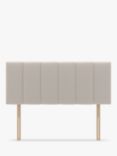 Koti Home Avon Upholstered Headboard, Small Double, Linen Look Beige
