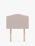 Koti Home Brit Upholstered Headboard, Single, Linen Look Washed Pink