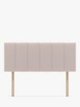 Koti Home Avon Upholstered Headboard, Double, Linen Look Washed Pink