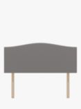 Koti Home Brit Upholstered Headboard, King Size, Heritage Mid Grey
