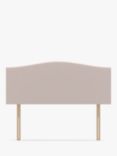 Koti Home Brit Upholstered Headboard, Super King Size, Linen Look Washed Pink