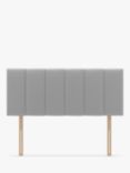Koti Home Avon Upholstered Headboard, Double, Linen Look Mid Grey