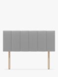 Koti Home Avon Upholstered Headboard, Super King Size, Linen Look Mid Grey