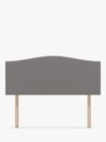Koti Home Brit Upholstered Headboard, Super King Size, Heritage Mid Grey