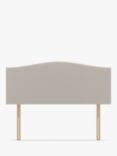 Koti Home Brit Upholstered Headboard, Double, Linen Look Beige