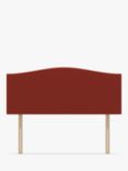 Koti Home Brit Upholstered Headboard, Double, Luxe Velvet Rust