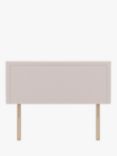 Koti Home Brook Upholstered Headboard, Small Double, Linen Look Pink