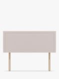 Koti Home Brook Upholstered Headboard, Double, Linen Look Washed Pink