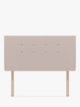 Koti Home Nene Upholstered Headboard, Super King Size, Linen Look Washed Pink