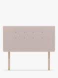 Koti Home Nene Upholstered Headboard, Small Double, Linen Look Washed Pink