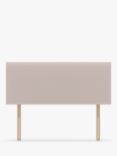 Koti Home Dee Upholstered Headboard, Super King Size, Linen Look Washed Pink
