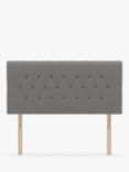 Koti Home Eden Upholstered Headboard, Small Double, Heritage Mid Grey