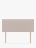 Koti Home Dee Upholstered Headboard, Double, Linen Look Washed Pink