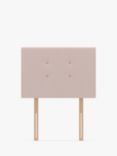 Koti Home Nene Upholstered Headboard, Single, Linen Look Washed Pink