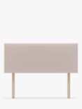 Koti Home Dee Upholstered Headboard, Small Double, Linen Look Washed Pink