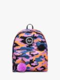 Hype Kids' Camouflage Backpack, Purple/Multi