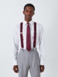 John Lewis Diamond Braces, Burgundy