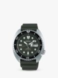 Seiko SRPE05K1 Men's Prospex Automatic Date Silicone Strap Watch, Khaki