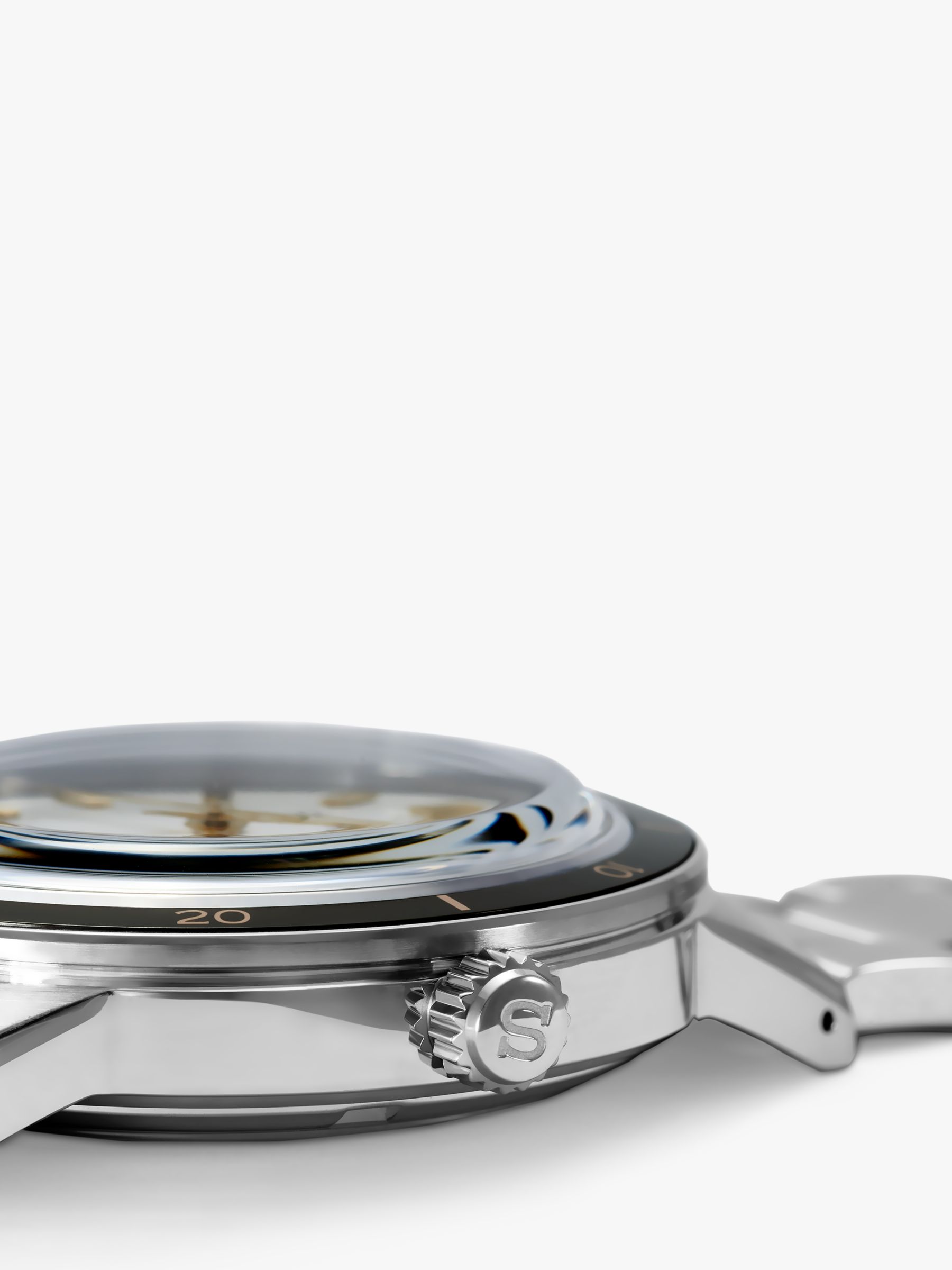 Buy Seiko SRPG03J1 Men's Presage Automatic Date Bracelet Strap Watch, Silver/White Online at johnlewis.com