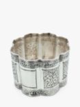 VF Jewellery Second Hand Silver Engraved Napkin Ring, Dated Sheffield 1892