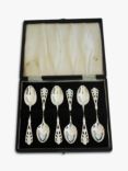 VF Jewellery Second Hand Silver Pierced End Teaspoons, Set of 6, Dated Sheffield 1899