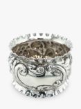 VF Jewellery Second Hand Silver Embossed Napkin Ring, Dated Birmingham 1910