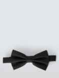 John Lewis Textured Silk Bow Tie, Black