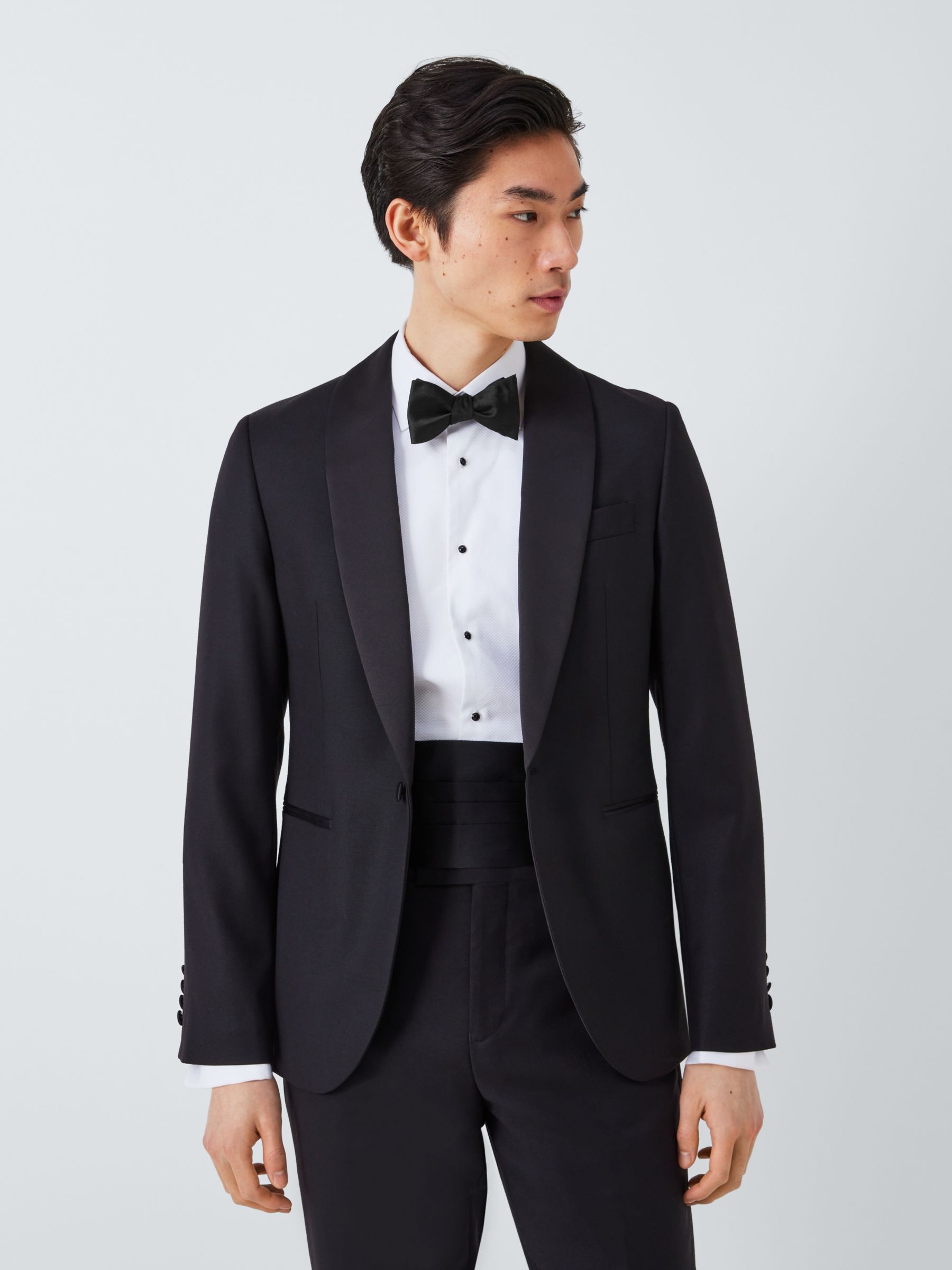 Essential black silk self-tie bow tie