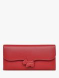 Radley Crest Leather Large Flap Over Matinee Purse, Crimson