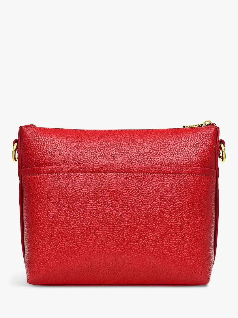 Radley Wood Street 2.0 Medium Leather Zip Top Cross Body Bag, Crimson ...