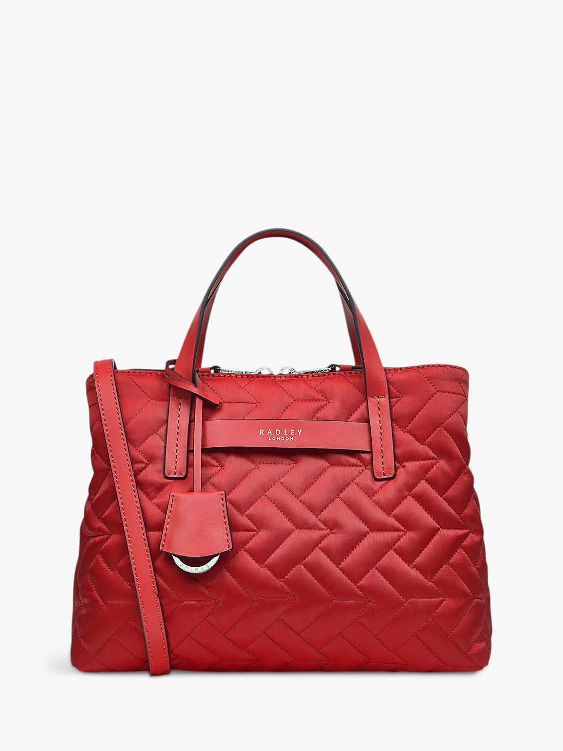 Radley Finsbury Park Quilted Grab Bag, Crimson at John Lewis & Partners