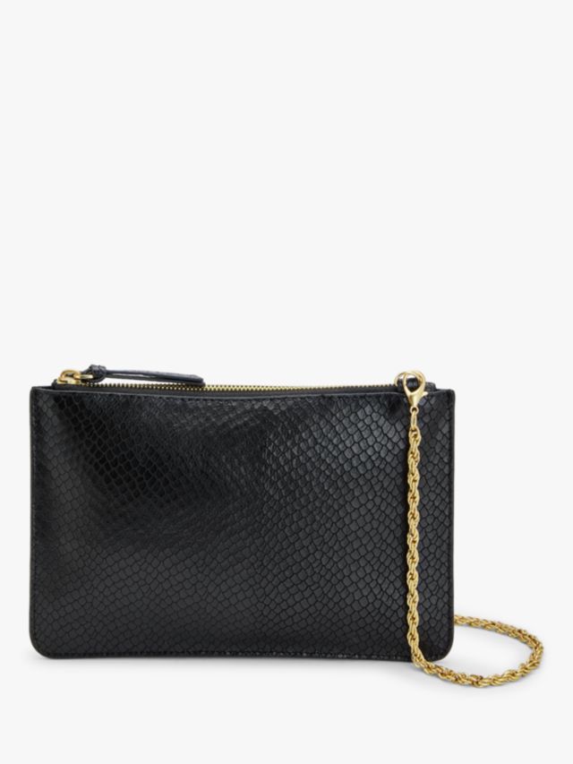 Gold snakeskin clutch online bag